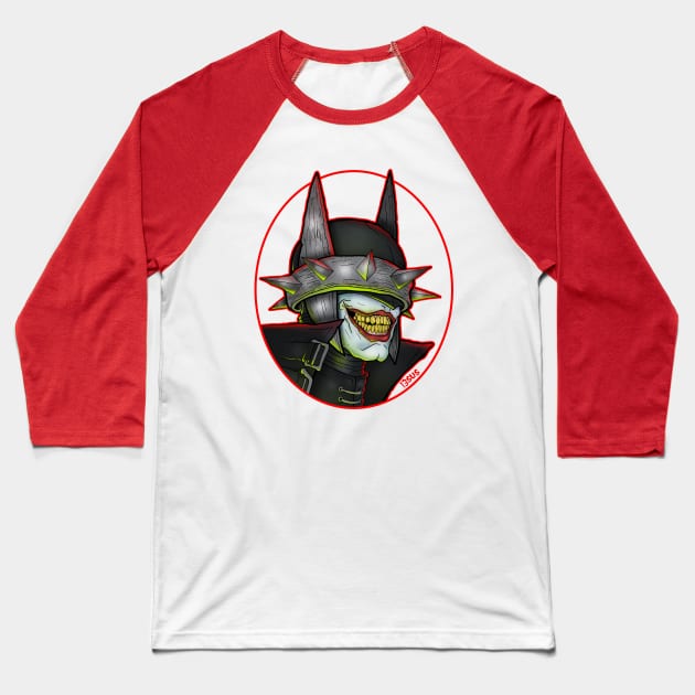 The One Who Laughs Baseball T-Shirt by BloodEmpire